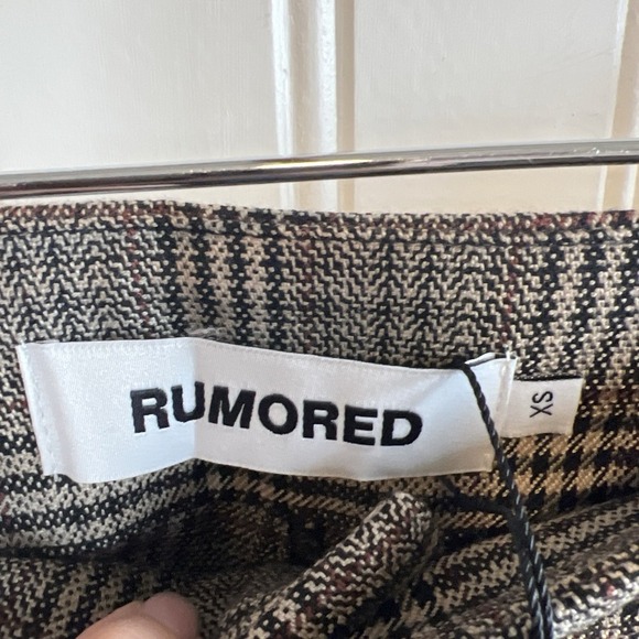 Rumored Ford trouser heritage plaid women's XS 90's Y2K NWT - Picture 6 of 12